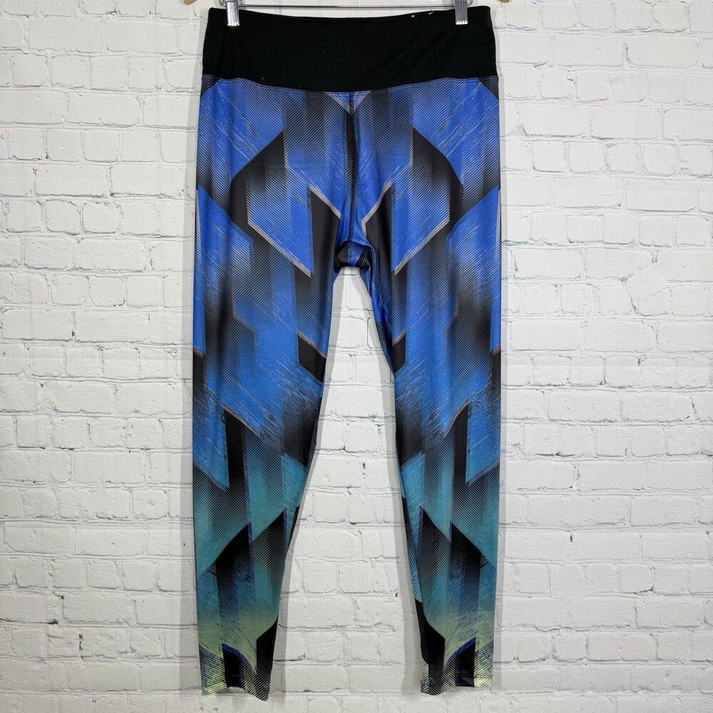 Marika Leggings Women Large Waist Belt Abstract Running Gym Yoga Athleisure Pant